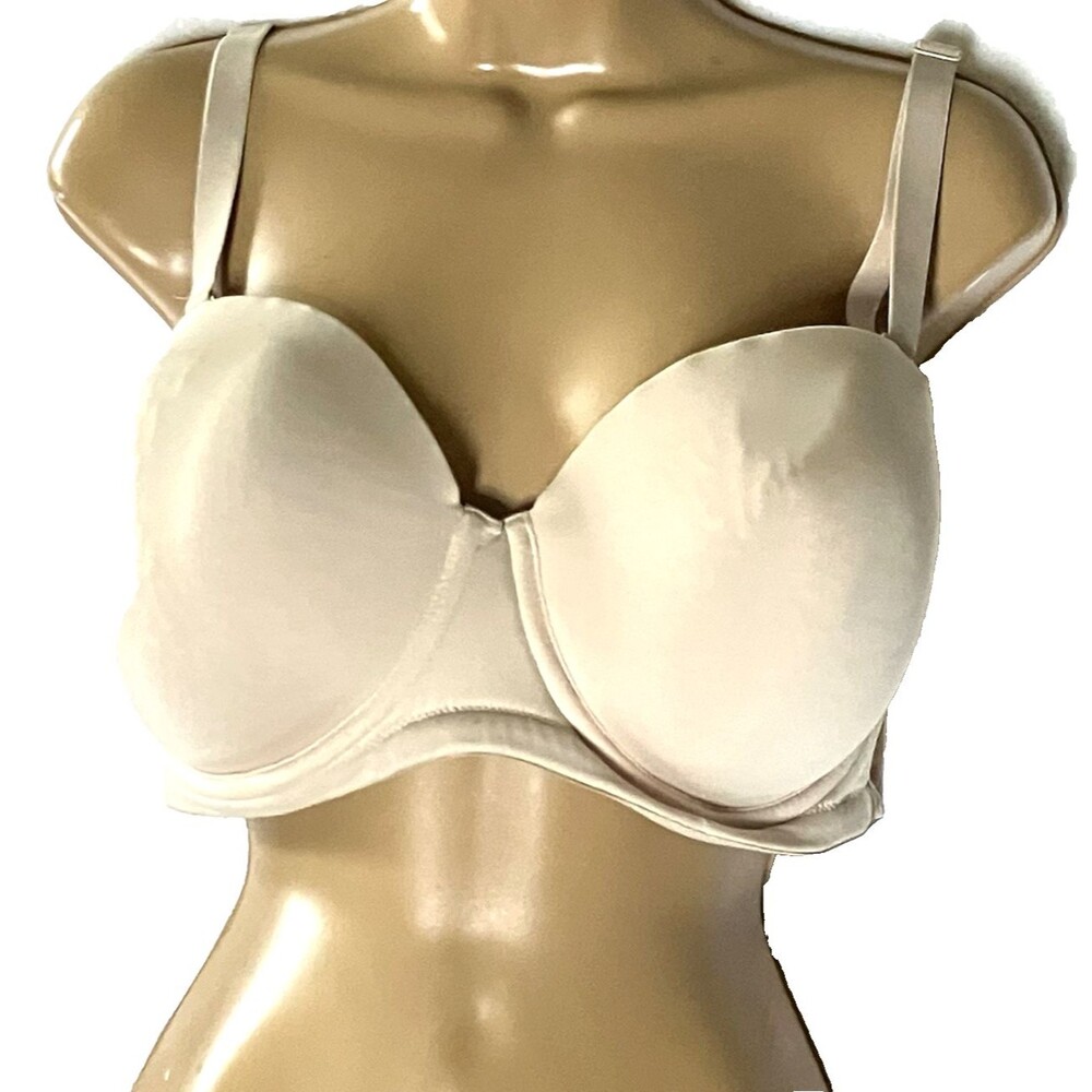 Wacoal Bra Red Carpet Underwire Full 38 DDD Convertible Padded 854119 Beige